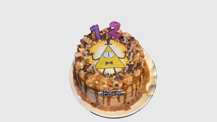 Eden’s 12th Birthday Cake 3D Model