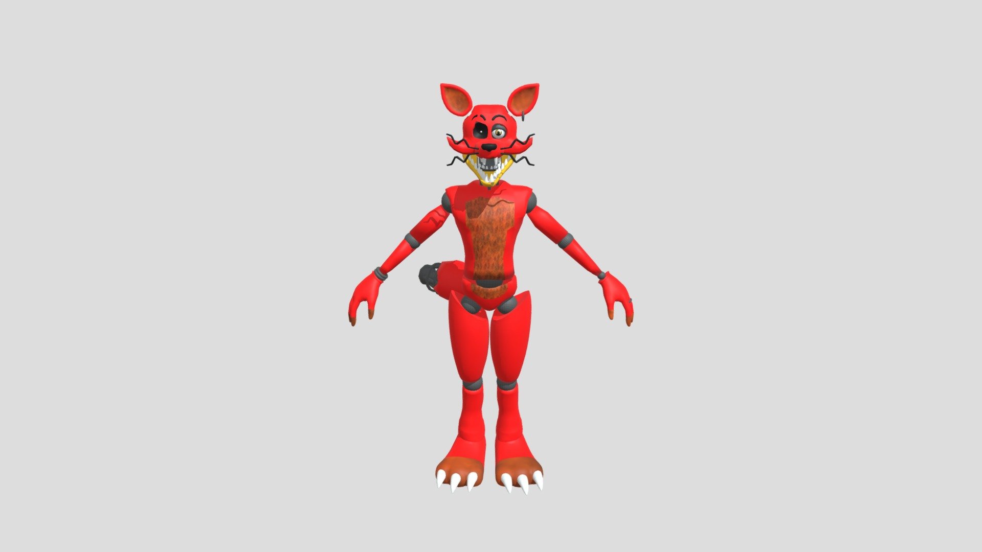 ArtStation - Five Nights at Freddy's - Realistic / Stylized Foxy Model