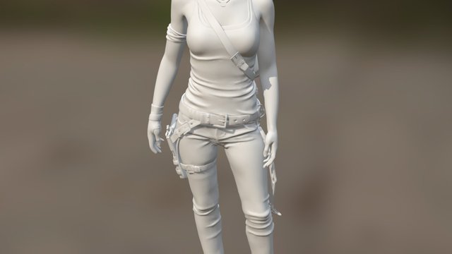 Lara Test Pose 3D Model