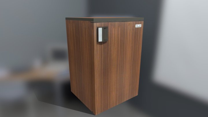 80s Avanti Mini Fridge 3D Model