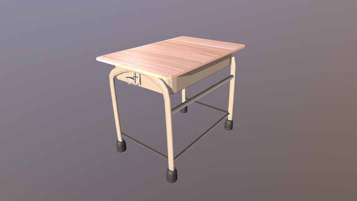 Meja Kelas/School Desk (Revisi) 3D Model