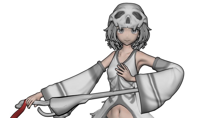 original character　「Karuma」 3D Model