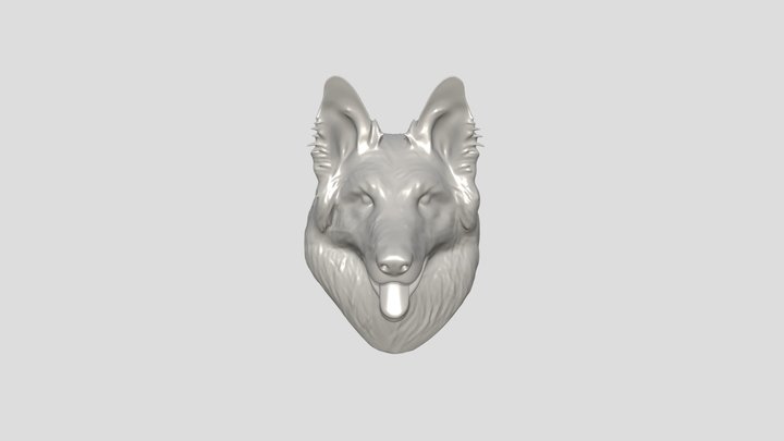 Zaion - Chaveiro Borde Collie 3D Model
