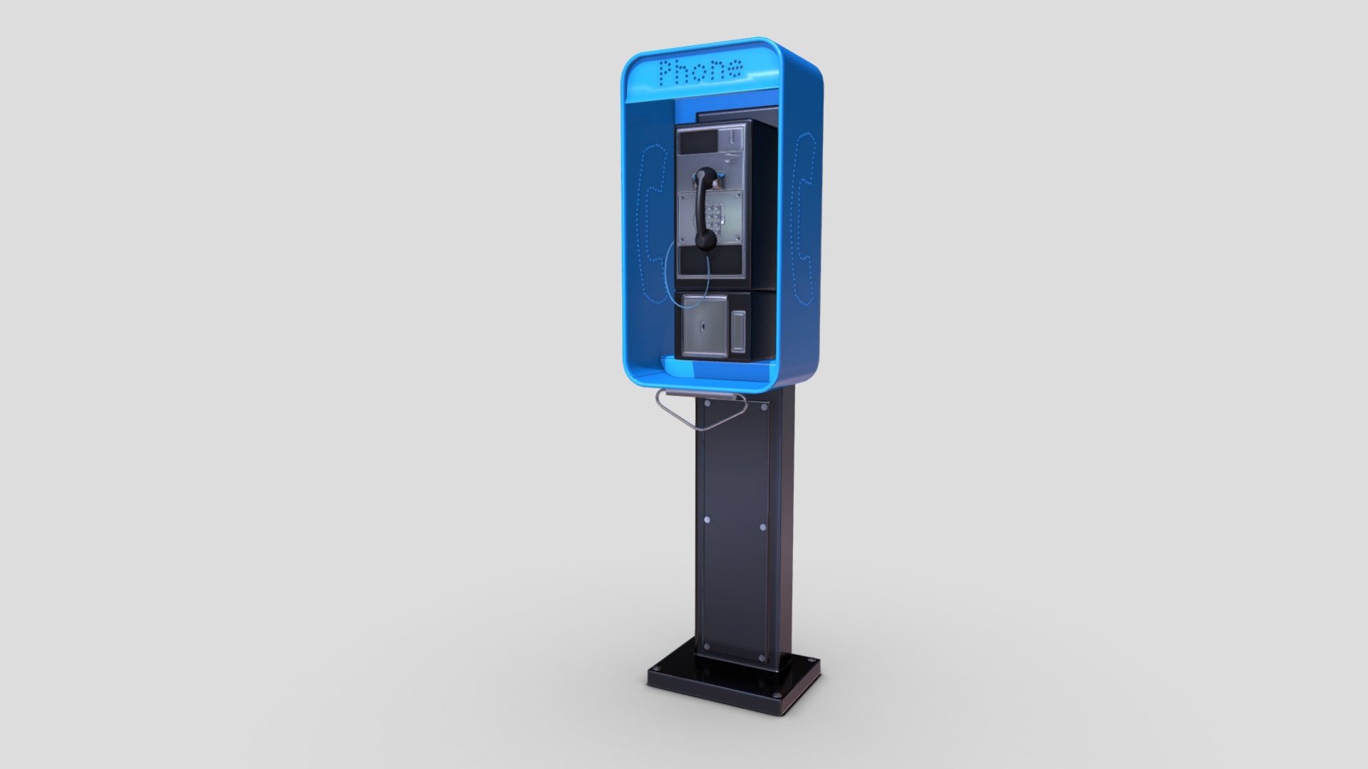 3D model Payphone - This is a 3D model of the Payphone. The 3D model is about graphical user interface.