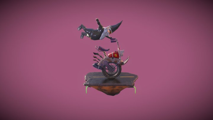 Gnomo y Motito 3D Model