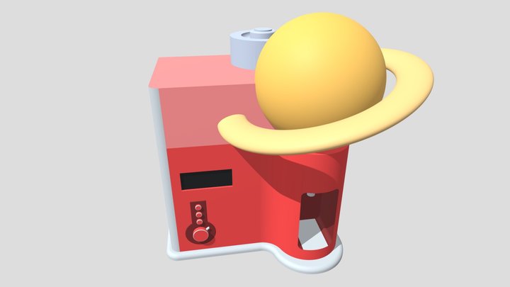 Saturn Coffee Machine 3D Model