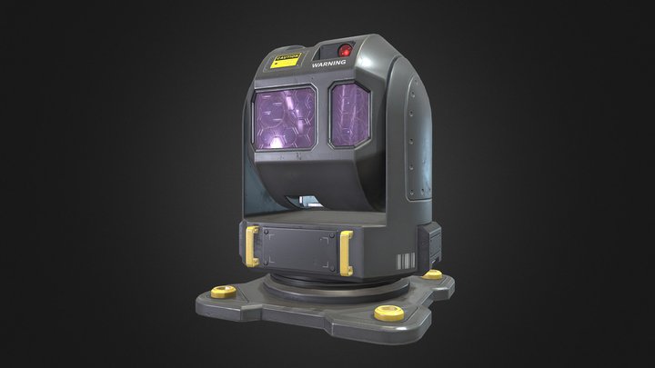 Unmanned car monitor 3D Model