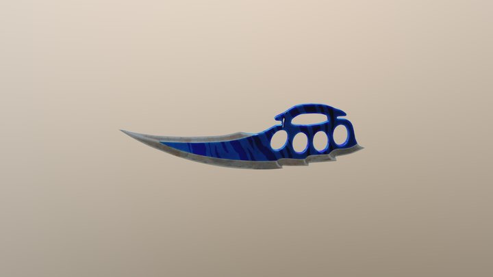 Knuckle Knife BlueTooth 3D Model