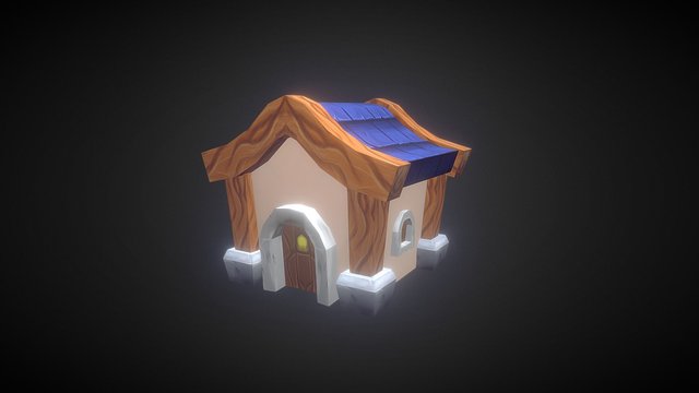 Low Poly house 3D Model