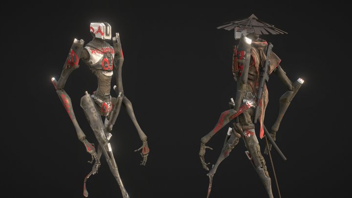 DromOS Rebelion Robot 3D Model