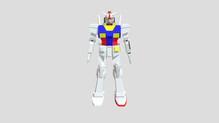 RX-78 Rigged 3D Model