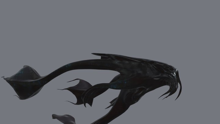 aquatic-alien (1) 3D Model