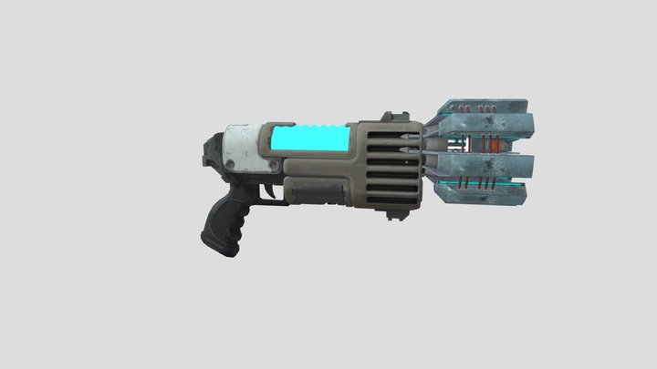 Accurate Plasma Pistol 3D Model