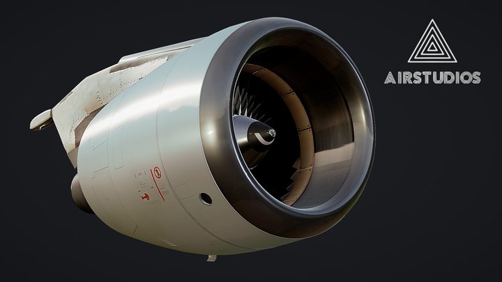 Airbus A320 Engine 3D Model