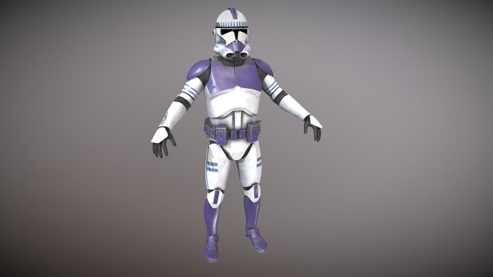 Phase 2 187th trooper 3D Model