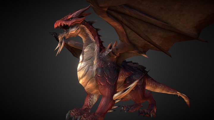 Fire Dragon modeling 3D Model