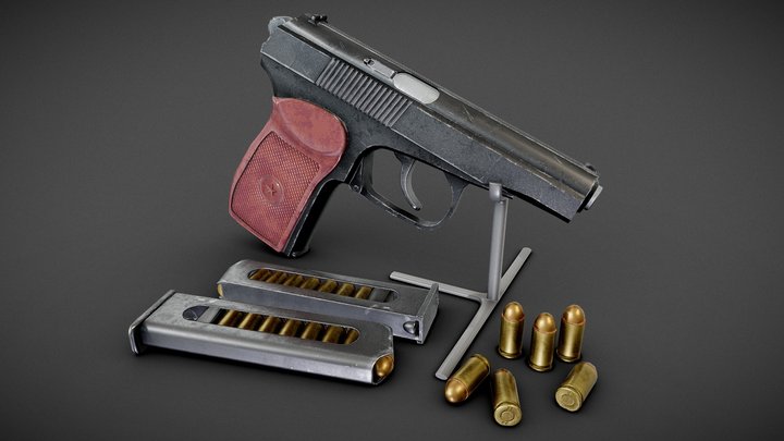 makarow pistol remake 3D Model