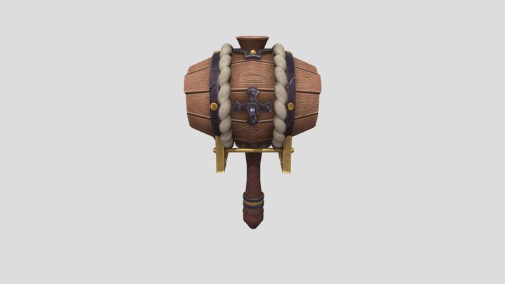 Barrel_ Hammer 3D Model
