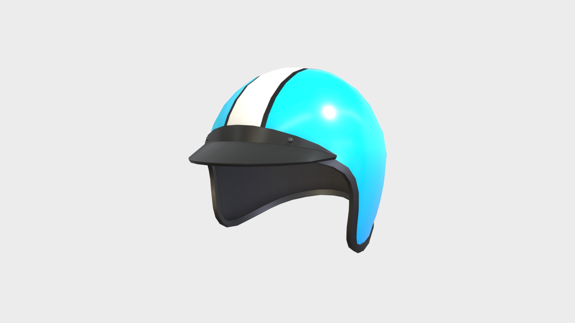 3D model Motorcycle Helmet - This is a 3D model of the Motorcycle Helmet. The 3D model is about logo.