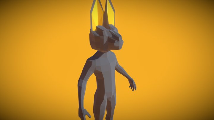 Cat Hat Character 3D Model