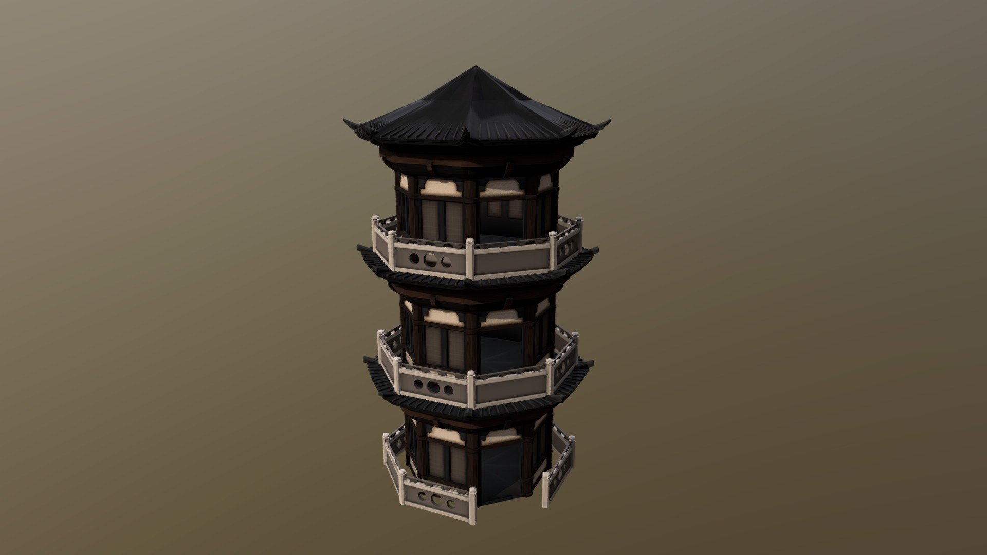 Asian Inspired Temple
