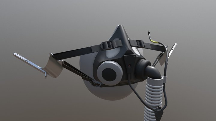MBU-20/P Oxygen Mask 3D Model
