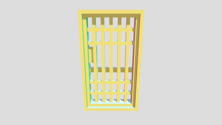 Locked Door 3D Model
