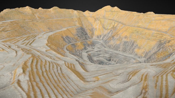 Bingham Canyon Mine Utah 3D Model