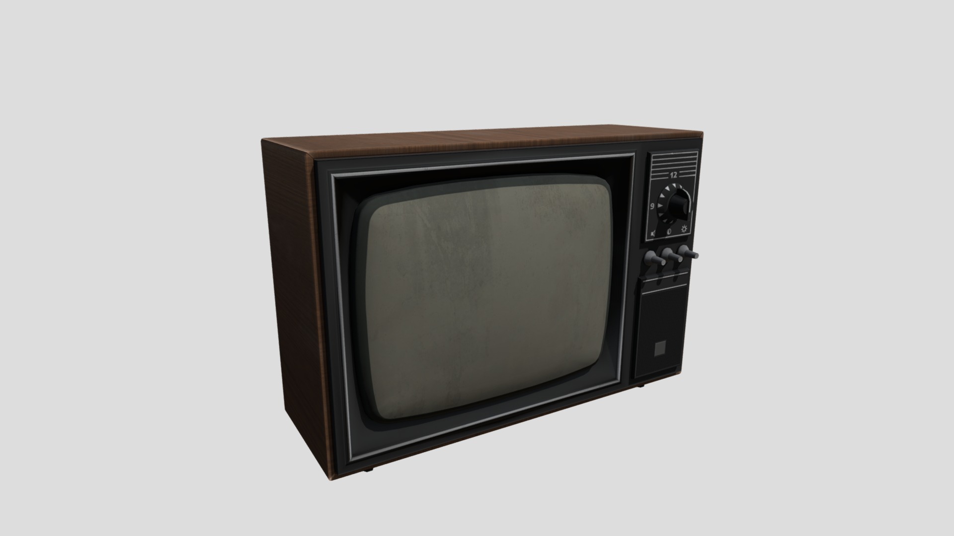 3D model TV 02 - This is a 3D model of the TV 02. The 3D model is about a television with a screen.