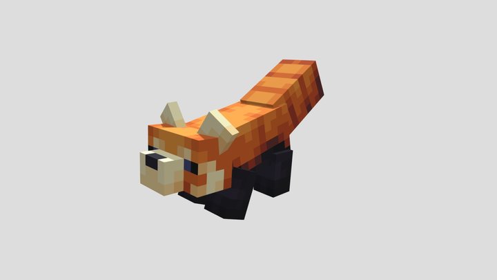 Red panda 3D Model