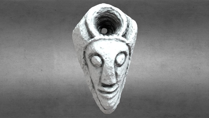 Ballinacarrig Stone Head - CW007-167---- 3D Model