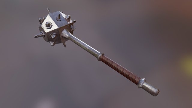One handed mace 3D Model