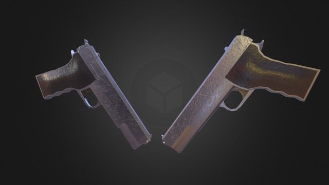 Double Pistol 3D Model
