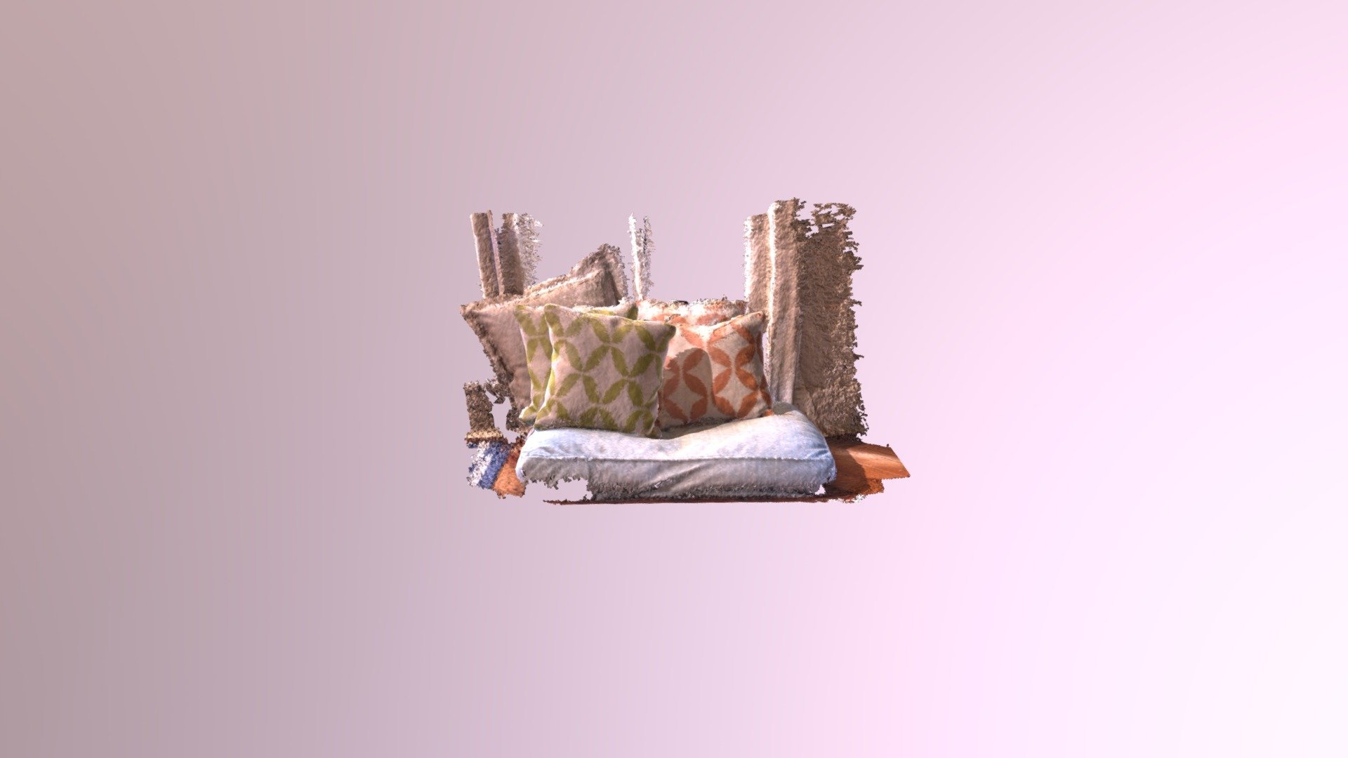 Pillows on the Dog Bed