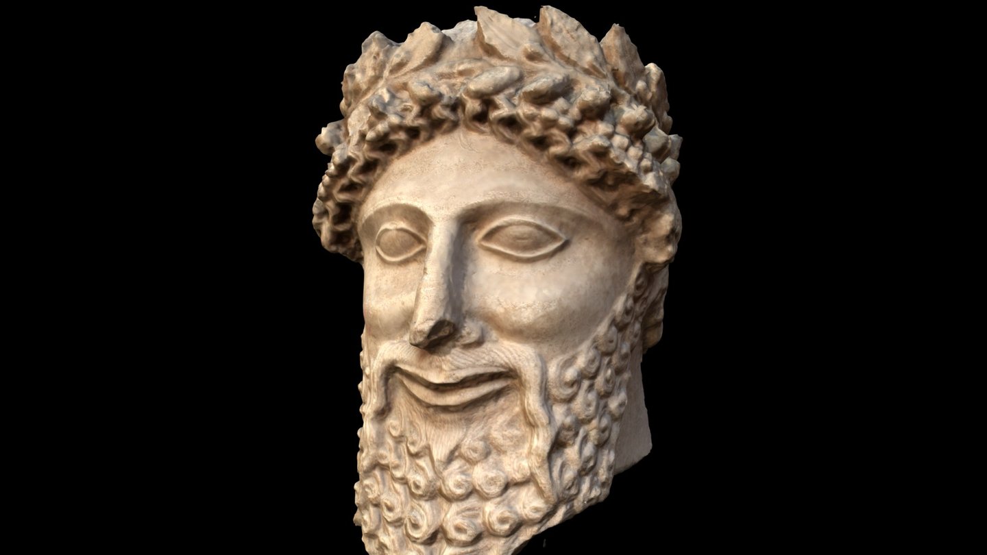 Cypriot limestone head — Sketchfab embed 3D viewer