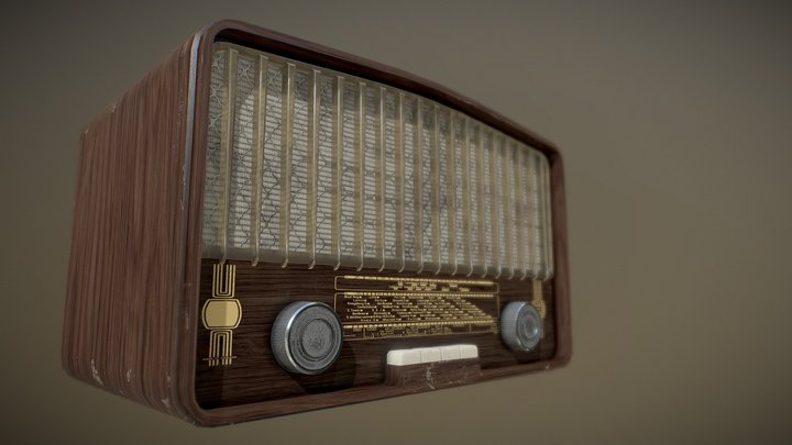 Old radio 3D Model