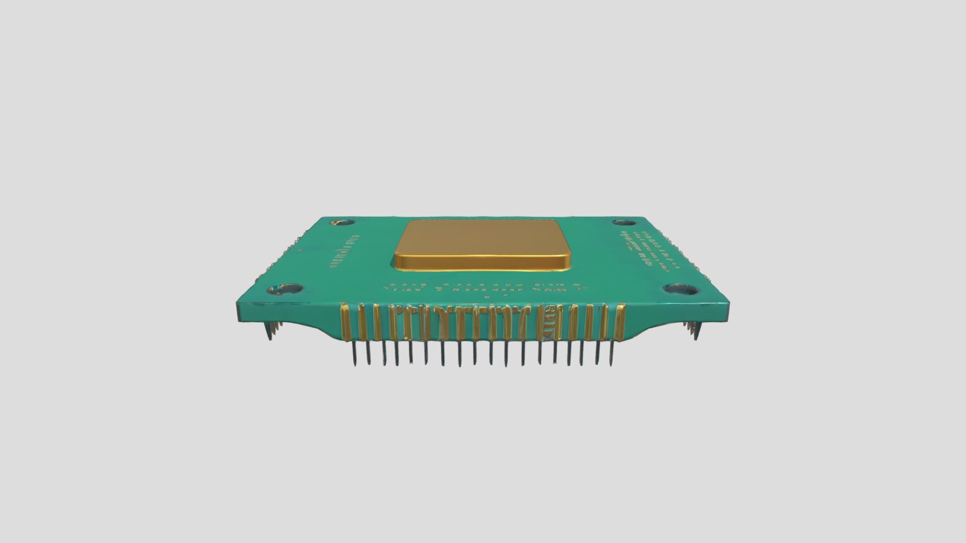 computer microchip - 3D model by varunkumaran170 [db850b1] - Sketchfab