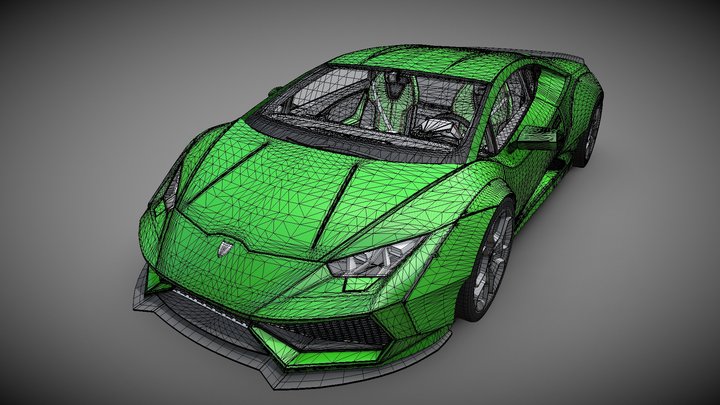 Lamborghini Huracan - Model Only 3D Model