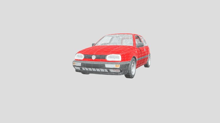 Vw golf 3 3D Model
