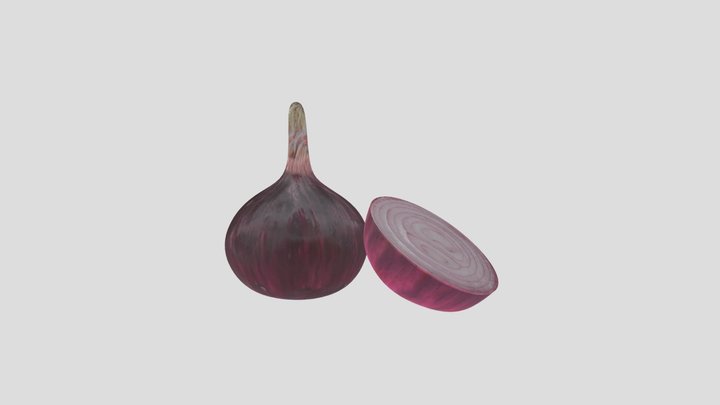 Red onion set – Free 3D Model STL