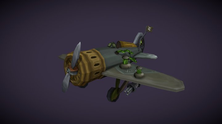 Arcane inspired airplane 3D Model
