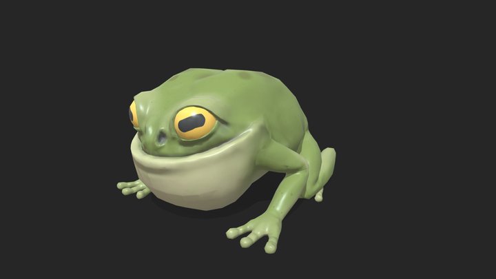 CHUNKY FROG ANIMATED 3D Model