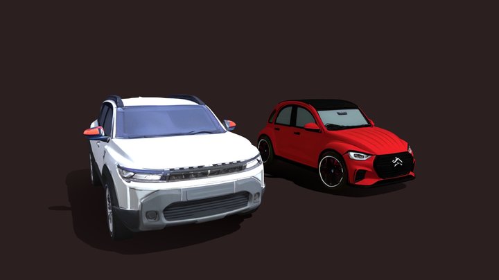 Duster & Diane Low Poly – Modelo 3D gratuito STL