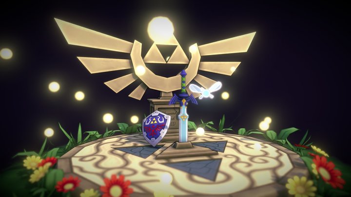 The Legend of Zelda Diorama 3D Model