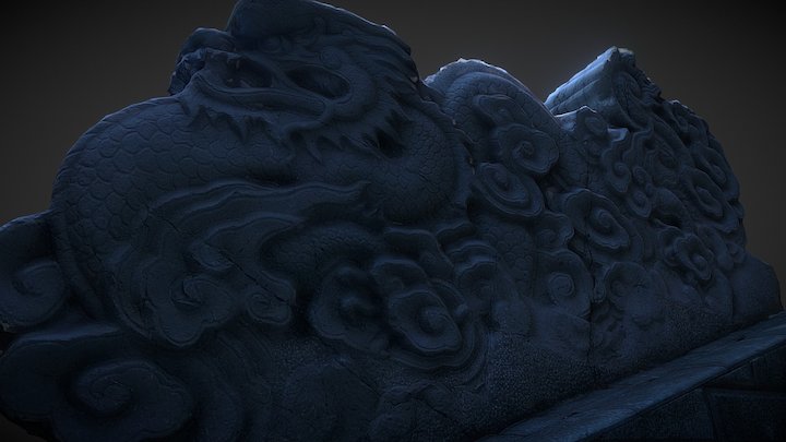 Balustrades in dragon forms 3D Model