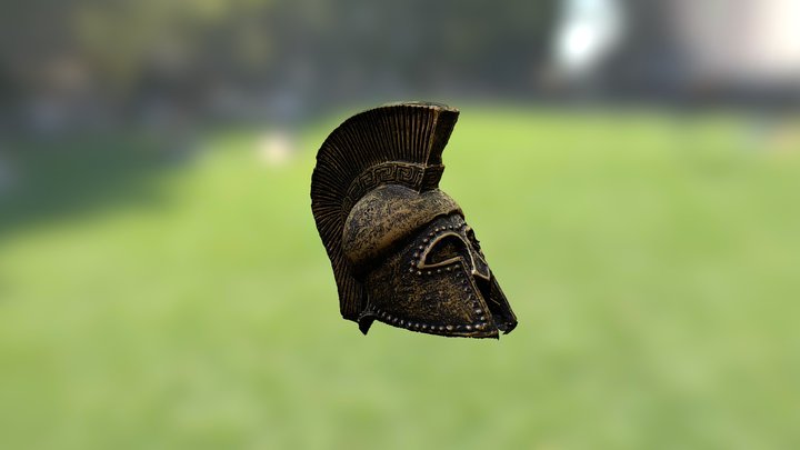 Ancient Roman Helmet 3D Model