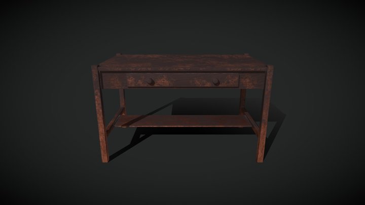 SM_desk 3D Model