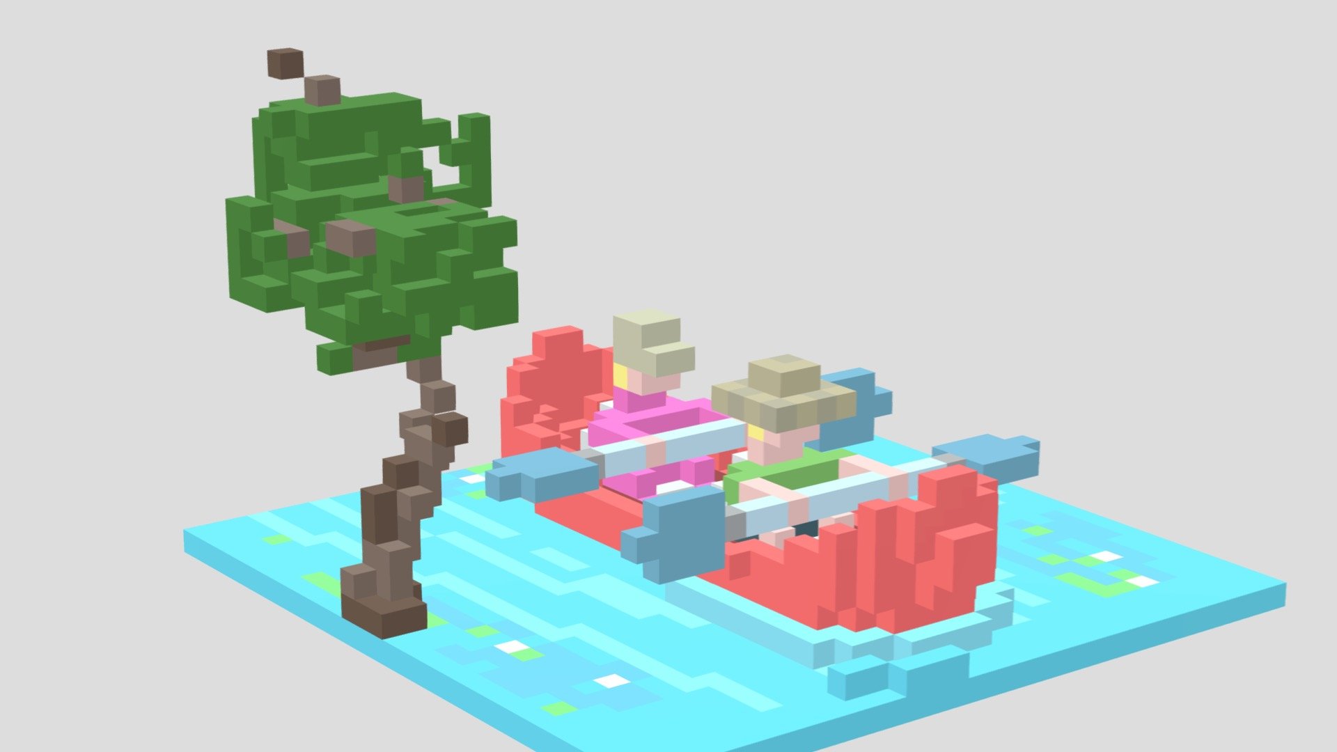 Voxel diary : Cannoe Trip