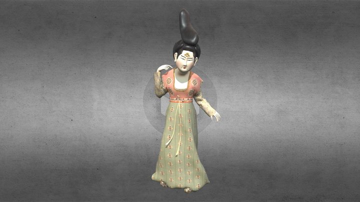 唐代仕女2 3D Model