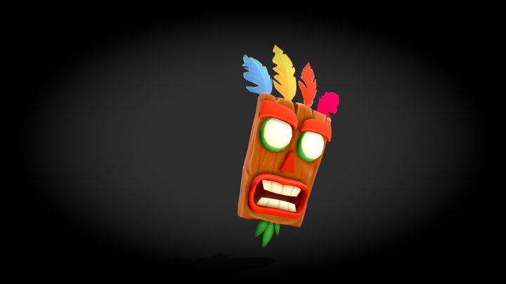 Aku Aku Mask (Crash Bandicoot) 3D Model